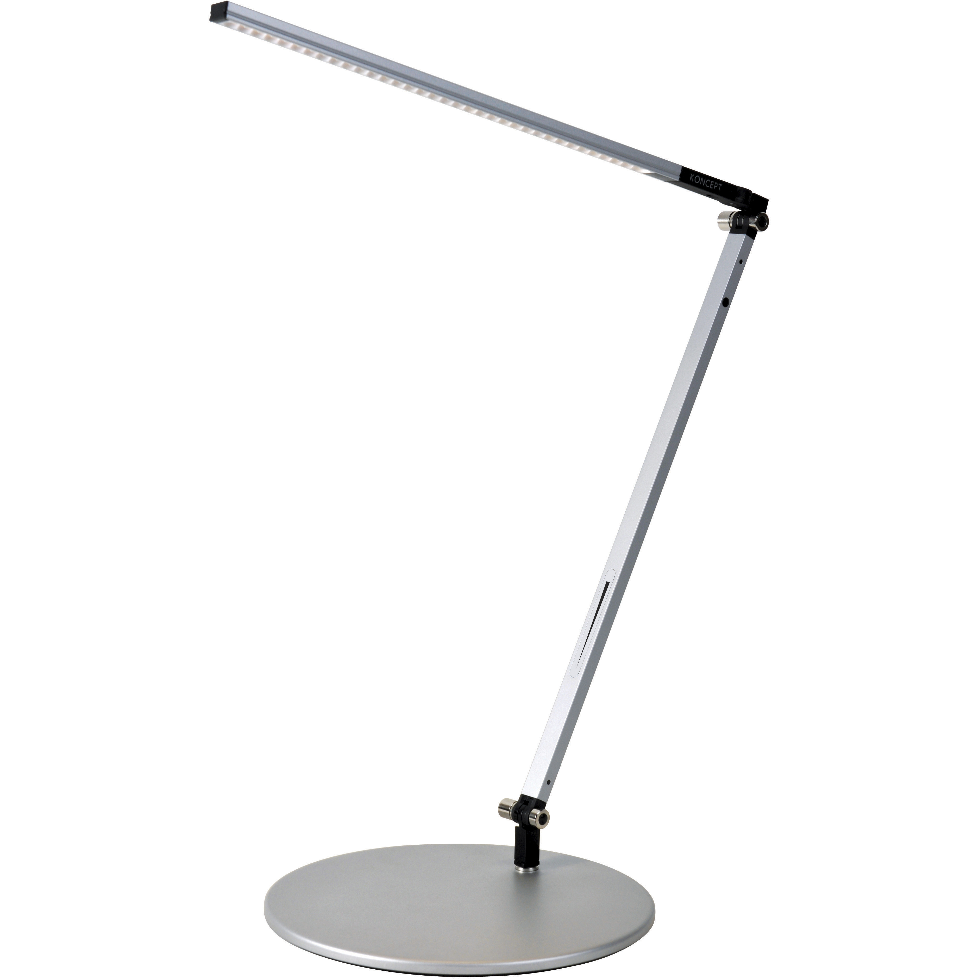 一番の贈り物 Koncept AR1000-WD-SIL-DSK Silver watt 6 inch 18 Solo Z-Bar デスクライト